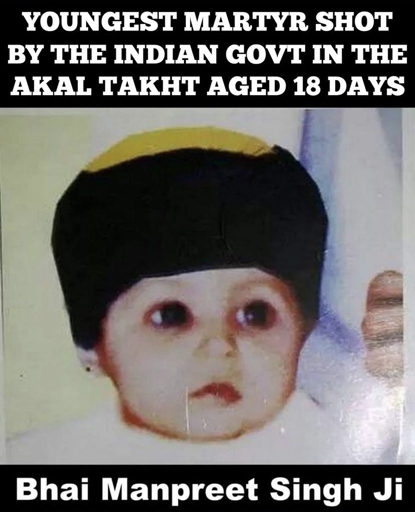 mandeepsingha13's tweet photo. Youngest martyr 

They felt he may shot them with AK47 so they shot him 

#neverforget1984 https://t.co/C5LZj3XMXu