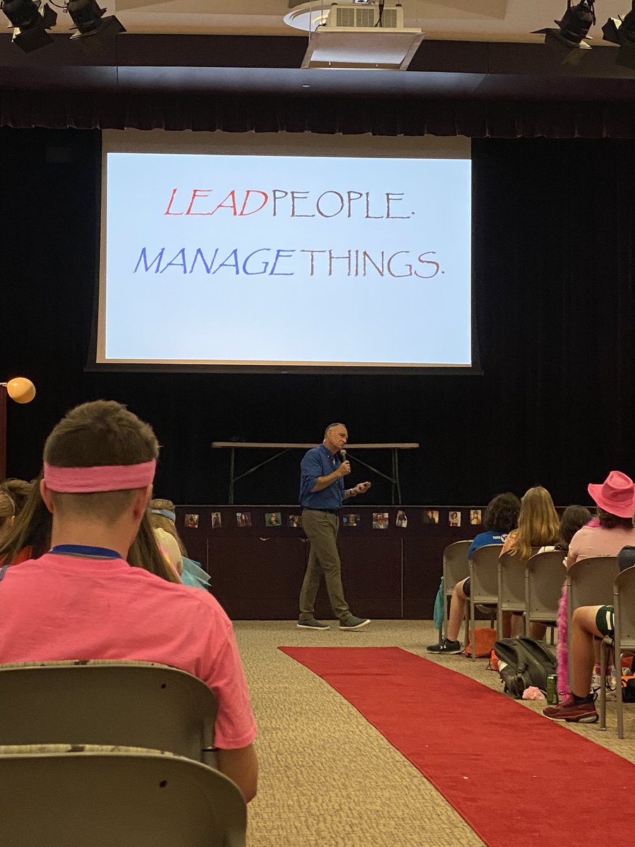 Lead people, manage things. Sean Georges <a href="/YouthResources/">Youth Resources</a>  TEENPOWER this morning.