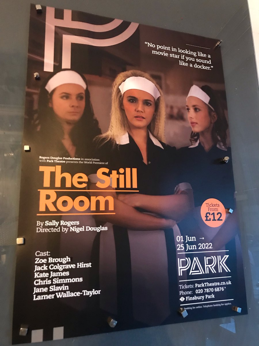 Laughed a lot at this dark comedy on one of the preview nights…. Opening tomorrow. Set in 1981 - The weekend of the big royal wedding. @parktheatre Finsbury Park.