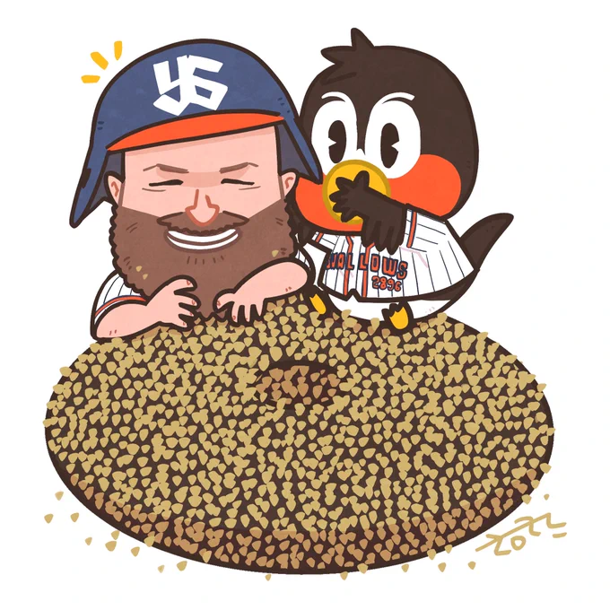 ご褒美タイム🍩
#swallows #つば九郎 #サイスニード 
