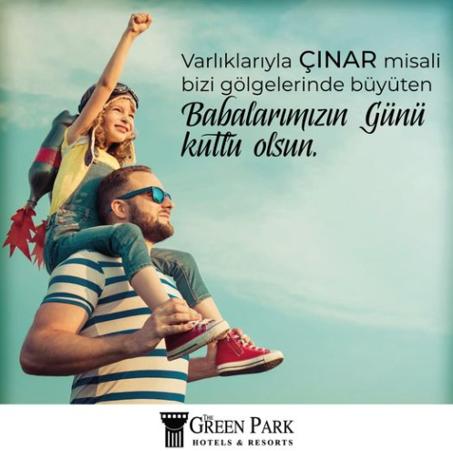 Varlığıyla bize güven ve huzur veren babalarımızın babalar günü kutlu olsun.
#babalargünü #babalargunu #TheGreenParkHotel
