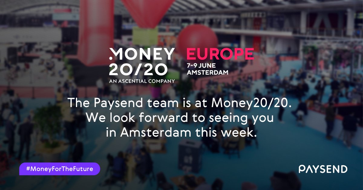 Paysend's tweet photo. We’re excited to kick-off in #Amsterdam tomorrow @money2020. Get in touch if you’d like to meet up and hear more about the amazing things we've been up to.
#Money2020EU #financialservices #fintech #financiainclusion #businesspayments #payments #moneyforthefuture https://t.co/25UIqEIElx