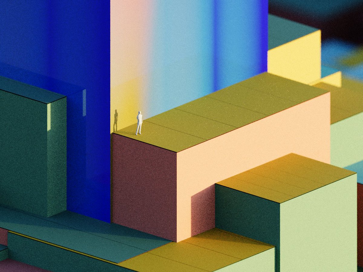 #generativeart #gradient #isometric