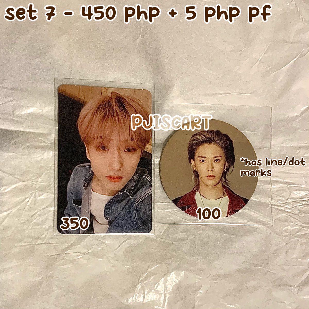 pjiscart's tweet photo. — [🛒 wts lfb nct ph] ;
selling as set only, you can tingi

⤷ dop - 3 days reservation
mop: gcash
mod: ggx,sdd,sco
can do COD

˖◛⁺ reply or dm me ! ⑅

🏷 127 dream jisung yuta we boom ver version neozone n cc circle card pc photocard https://t.co/bHldemhV6z