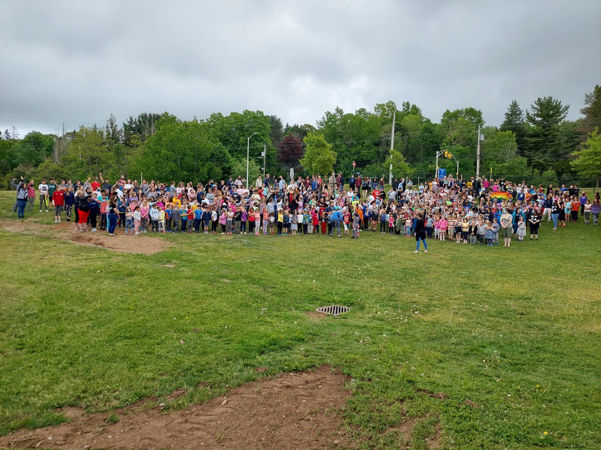 We kicked off Pride week today with an assembly and raising of the Pride flag.