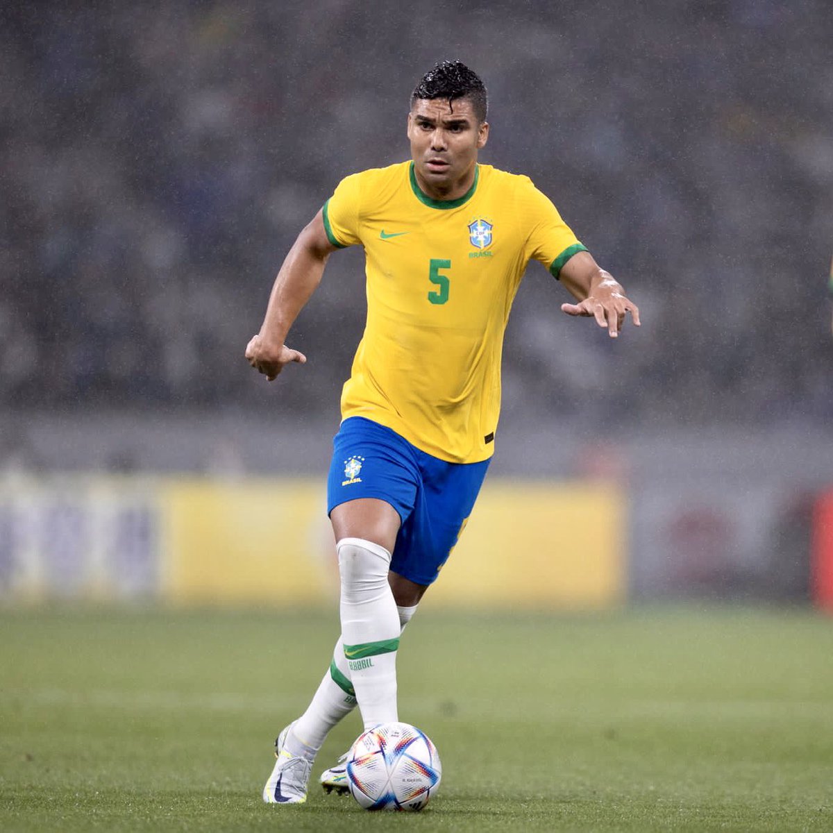 Casemiro's tweet photo. 💚🇧🇷💛 https://t.co/BBdvXs7QBl