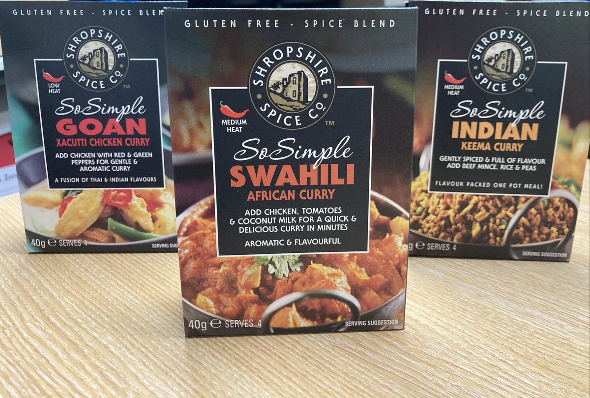 ShropshireSpice's tweet photo. Do you have Gluten intolerance?
Try some of our 'So Simple' meals range.
Check the website for more....
https://t.co/BgjP5kkv6X https://t.co/nuMEsNgmJh