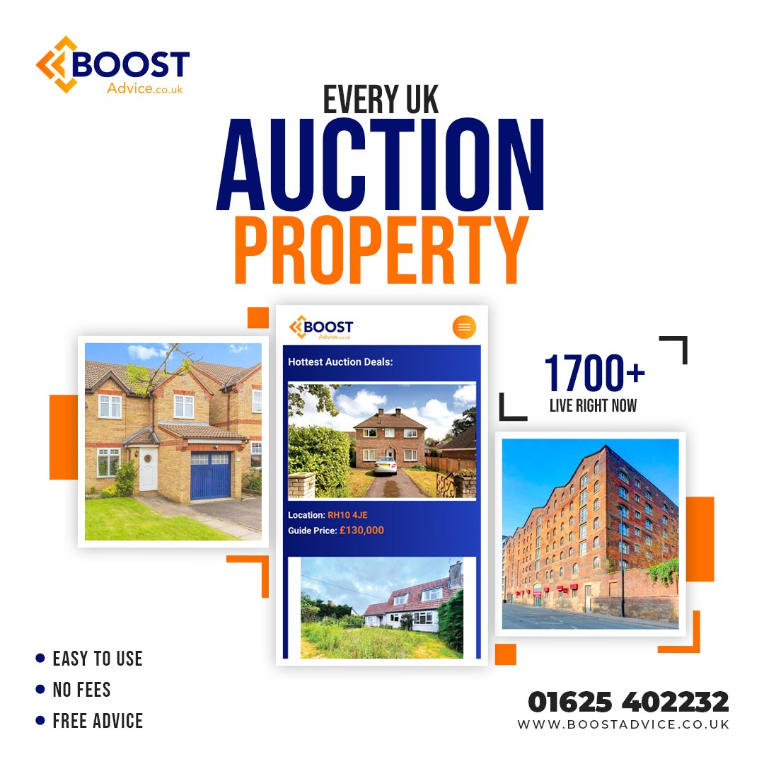There has never been a better time to invest in property. BOOST will guide you through the investment process, help you maximise your returns &amp; avoid the costly pitfalls. 
#propertyinvestment #auctionproperty #auction #propertyforauction #ukproperty #ukpropertymarket