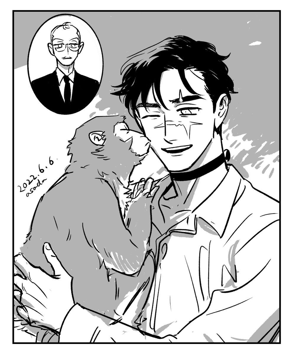 一応今日は佐田先生の誕生日設定にした日という…絵 