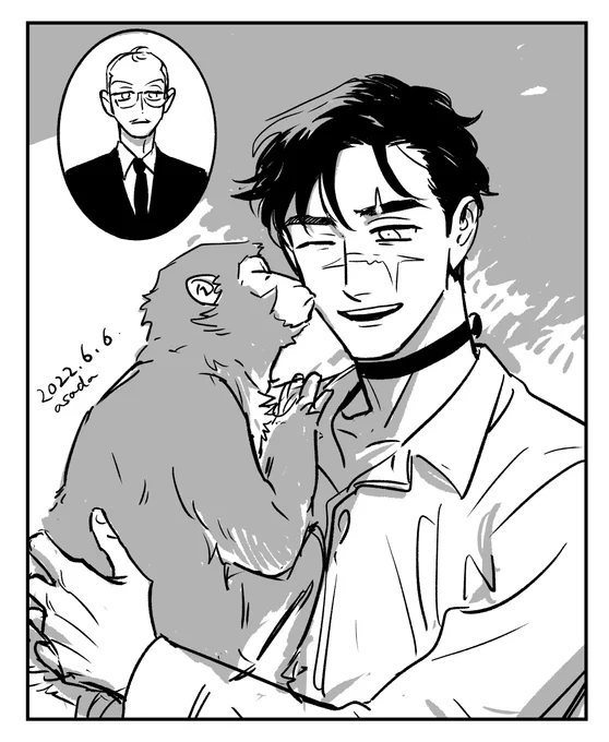 一応今日は佐田先生の誕生日設定にした日という…絵 