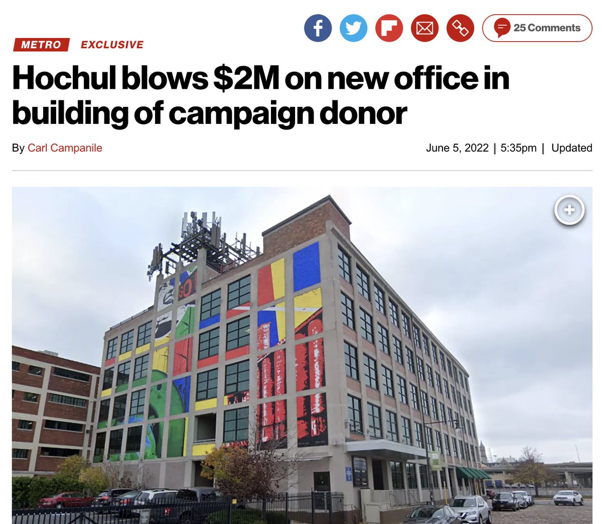🚨CORRUPTION ALERT🚨 Following in the footsteps of her mentor Andrew Cuomo, and her criminal LG Brian Benjamin, <a href="/KathyHochul/">Kathy Hochul</a> funnels MILLIONS in taxpayer dollars to business owned by campaign donor. Time to INVESTIGATE and HOLD THEM ACCOUNTABLE! #Corrupt

nypost.com/2022/06/05/hoc…