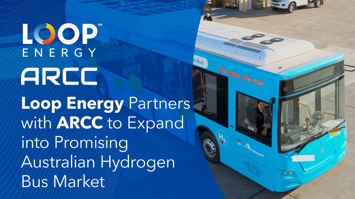 LoopEnergyInc's tweet photo. Loop Energy will enter the promising Australian bus market as a supplier of fuel cell modules to @ARCC_bus.  #hydrogenbus https://t.co/lM1slLzIYF https://t.co/bNIhnh2I5C