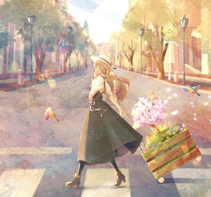 あなたへ春をお届けします  #procreate 