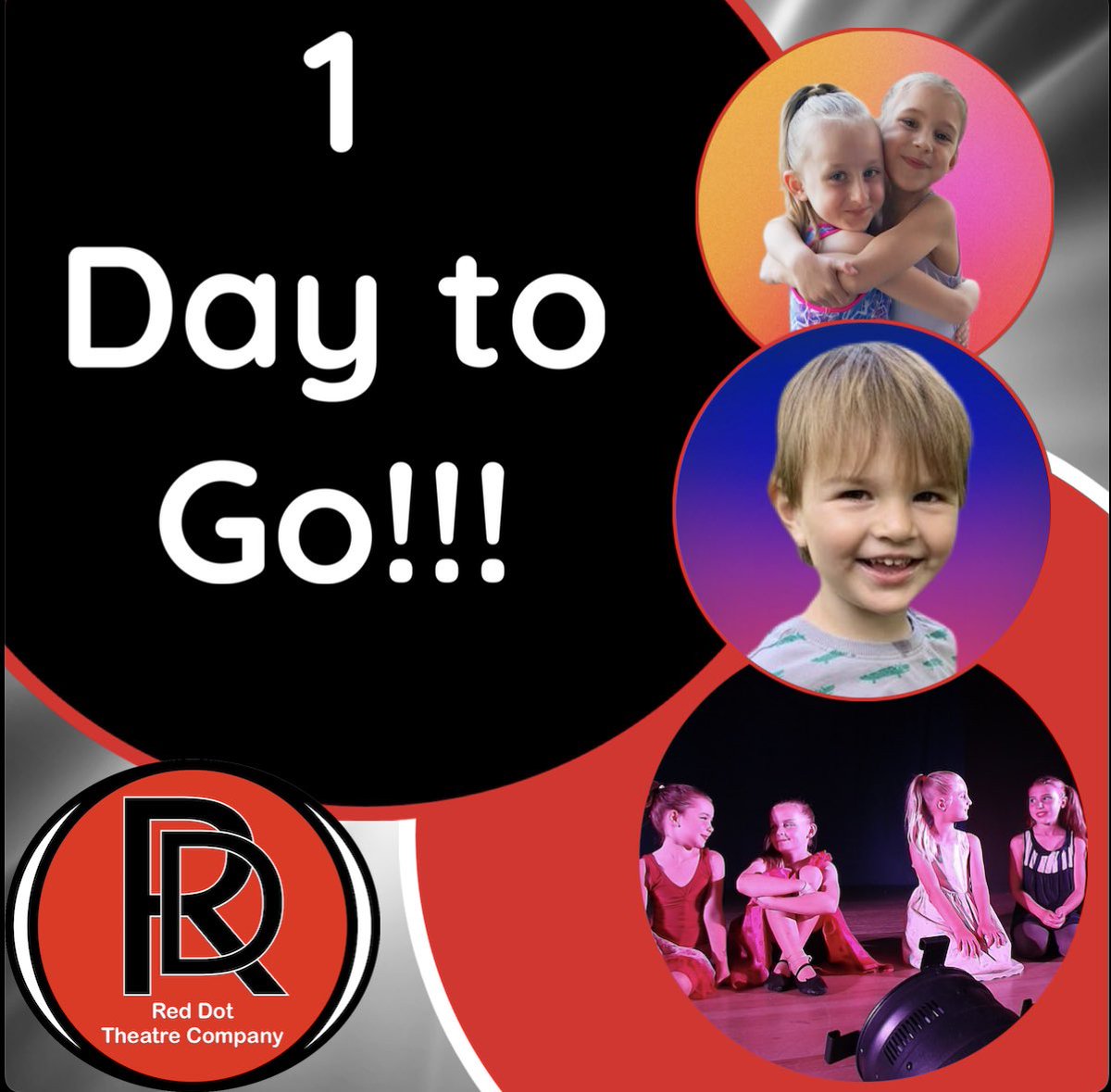 RedDotTheatre's tweet photo. 1 day till our new class launches!!! We are super excited to meet all our new students #newclass #castledonington #musicaltheatre #musical #childcare #theatre #classesforkids #learningisfun #sing #dance #act #perform #borntoperform #littledots https://t.co/ixJNOlpypV