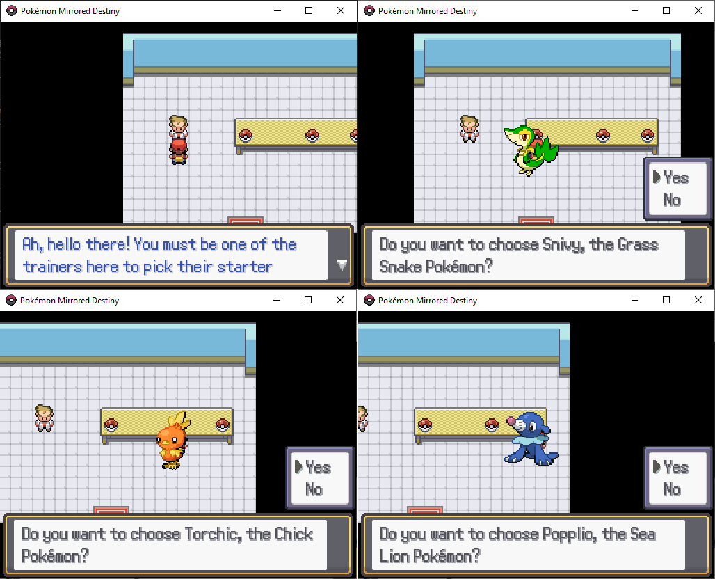 PkmnArchipelago's tweet photo. a quick look at the starter choice for my jam game (title placeholder probably) https://t.co/Y6TYau8jp8