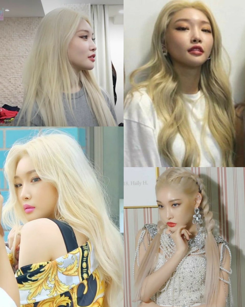 blonde chungha 🧎🏻‍♀️
