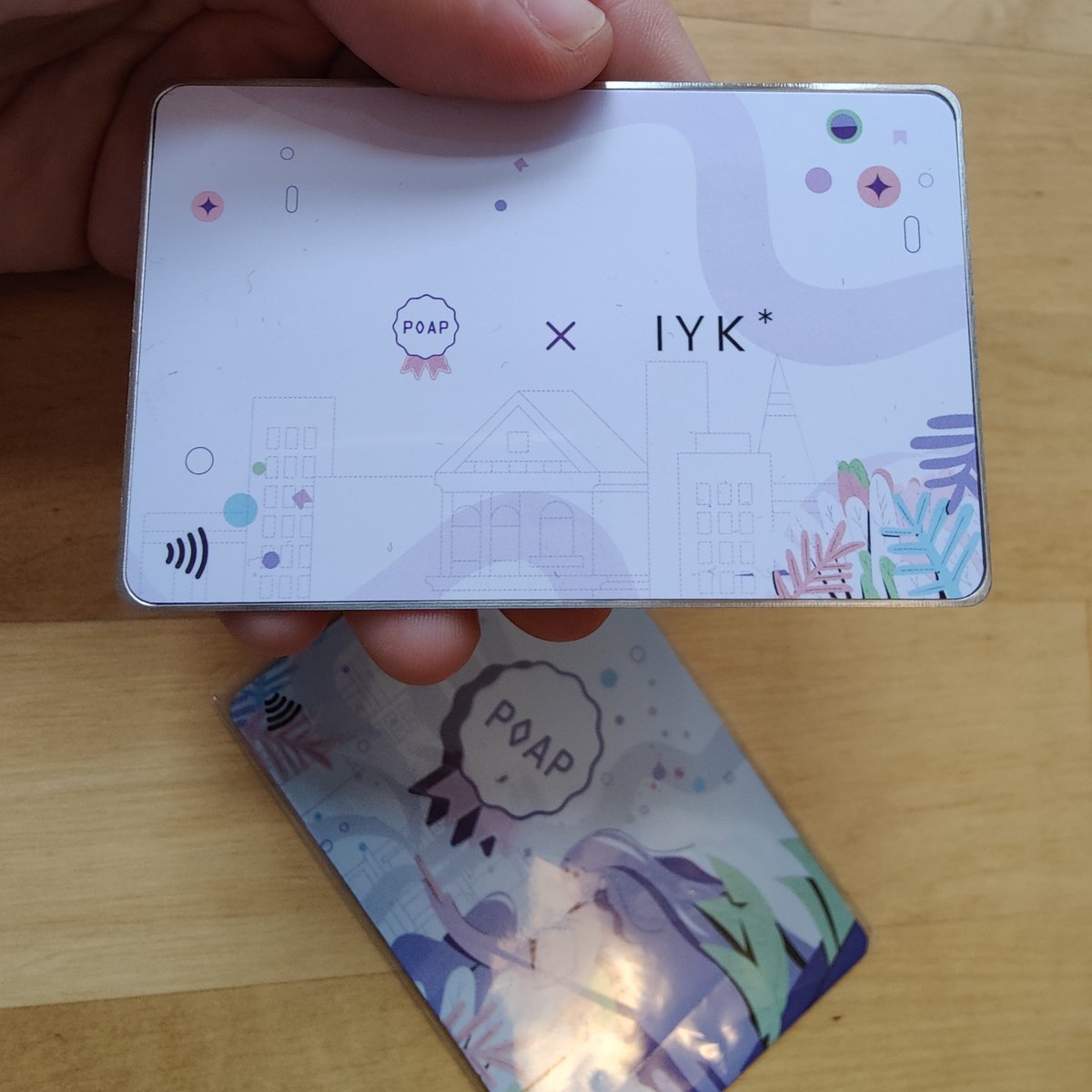 LenklaH's tweet photo. Just got home from Prague to unpack theis awesome @__iyk gadget shipment! 🤩 Can't wait to use them personally and for our upcoming @cphethereum meetup. Thanks for this treat @poapeyes &amp; to @worthalter for introducing me to this @poapxyz NFC magic ✨ https://t.co/9xM0WzFrOO