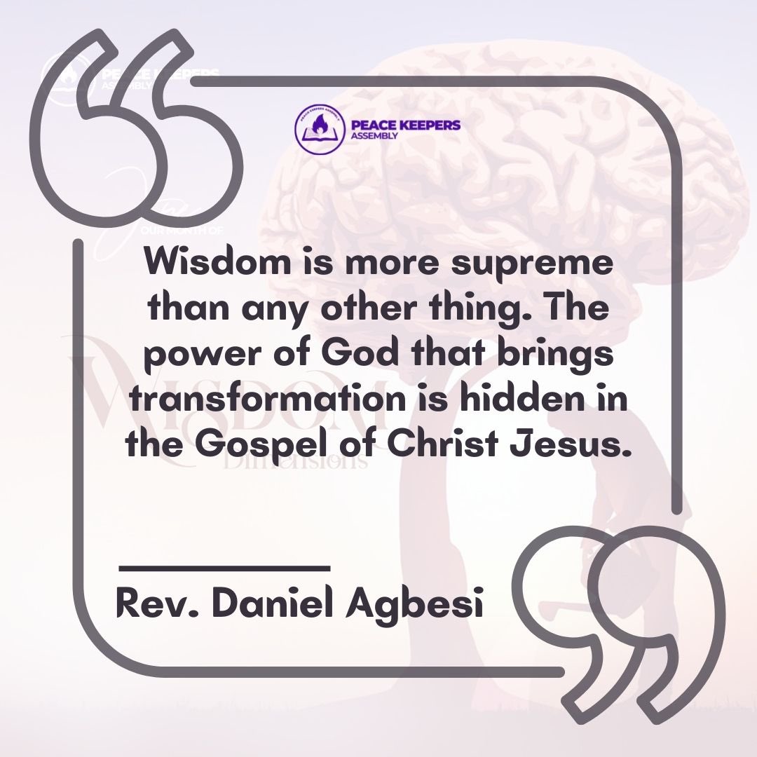 PeaceKeepersInt's tweet photo. “Do not forsake WISDOM,and she will protect you;love her &amp; she will watch over you.The beginning of Wisdom is this:Get WISDOM.Though it cost all you have,get understanding”~Proverbs 4:6-7.
Wisdom is sufficient for Virtue as a Believer.
#Peacekeepersint 
#WisdomDimensions https://t.co/C2NDkpmrbV
