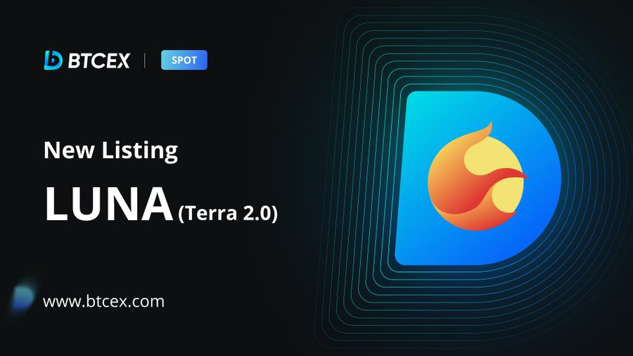 BTCEX_VN's tweet photo. BTCEX sẽ ra mắt thị trường giao dịch giao ngay $LUNA (Terra 2.0) spot trading 

Cặp giao dịch: LUNA/USDT
Nạp lúc 18:30 ngày 6/6/2022 (UTC+7)
Giao dịch lúc 7:00 ngày 6/6/2022 (UTC+7)

Thông tin chi tiết tại👉 https://t.co/FGIZUG26Lc

#BTCEX #LUNA #Terra https://t.co/1fsk9k4Wwq
