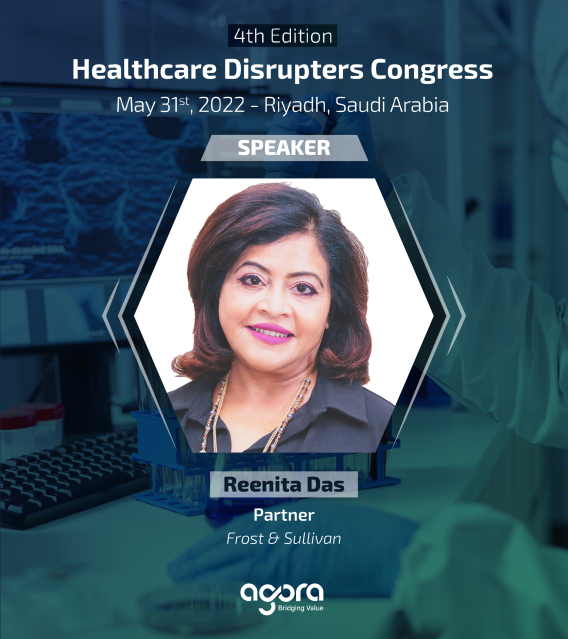 vamirth's tweet photo. Join @ReenitaDas, Healthcare &amp; #Lifesciences Partner &amp; Senior VP, @Frost_Sullivan, for the discussion on “#Investment opportunities in the #healthcare industry in the #GCC and #KSA at the 4th edition Healthcare Disruptors Congress on 05/31 at 16:00 (AST) https://t.co/OGPItugIG8 https://t.co/WdmuthfccS