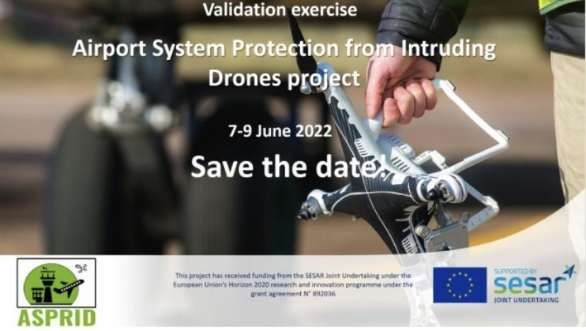 CORUS five (@corus_project) on Twitter photo #INTA and #SoulSoftware are going to perform some <a href="/SESAR_JU/">SESAR JU๐ช๐บโ๏ธ</a> #ASPRID C-UAS validation exercise remotely starting from tomorrow.
Do you want to attend? Please register at the following page:
lnkd.in/eeg3PK-8 #INTA and #SoulSoftware are going to perform some <a href="/SESAR_JU/">SESAR JU๐ช๐บโ๏ธ</a> #ASPRID C-UAS validation exercise remotely starting from tomorrow.
Do you want to attend? Please register at the following page:
lnkd.in/eeg3PK-8