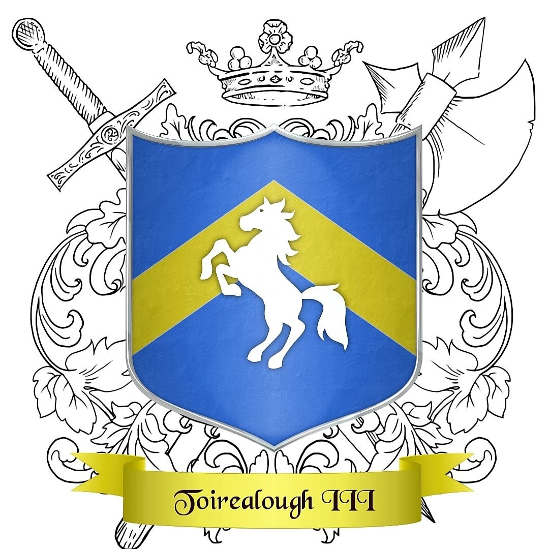 IiiMerania's tweet photo. The Shield of HM King Toirealough III. Duke of The Ancient Kingdom of Munster.  King of Liscreagh Hibernia.  Earl of Tipperary. Baron of Sealand. https://t.co/qXTkzF1Twk