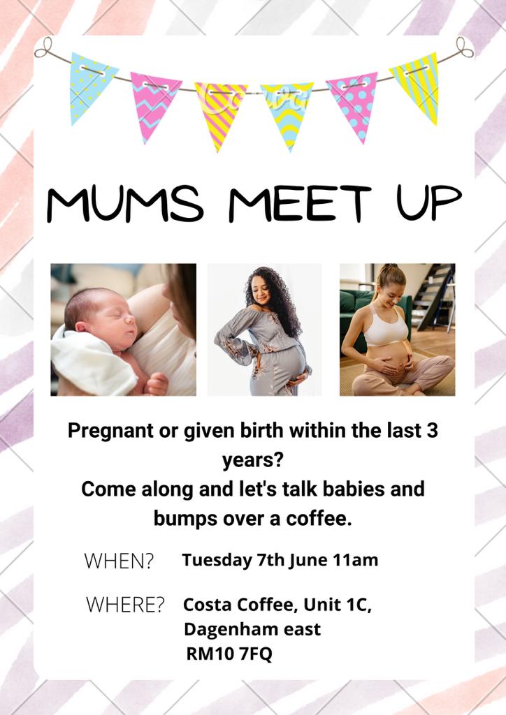MVP_Queens's tweet photo. Happening Tommorrow! If you are pregnant or given birth recently, would love to see you in person! We will be meeting at Dagenham Costa https://t.co/0Ivh5m1A9r