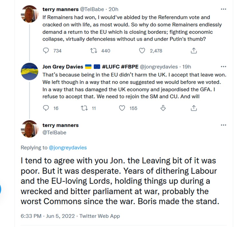 This is classic. I paraphrase "Brexit was great, apart from the leaving bit" <a href="/mrjamesob/">James O'Brien</a>