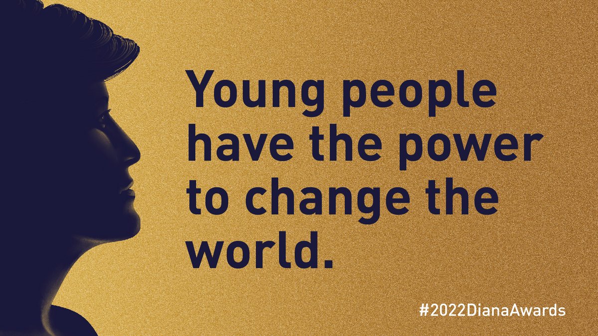 We're delighted to announce the #2022DianaAwards!

Join us on 1st July where we recognise the incredible achievements of hundreds of young visionaries &amp; leaders from across the world, upholding Diana, Princess of Wales’ belief that young people have the power to change the world!