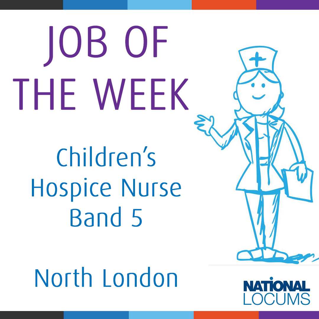 *HOT JOB OF THE WEEK*

We are looking for a Children's Hospice Nurse to work in North London! 

For more information or to apply >> nationallocums.co.uk/job/-1043/