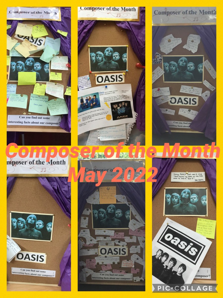 MrsWilko2020's tweet photo. We had some fantastic boards for May’s Composer of the Month - Oasis!!! I wonder who has won our converted certificate??? Keep your eyes peeled 👀❤️🎵 https://t.co/ah1AYlPHLC