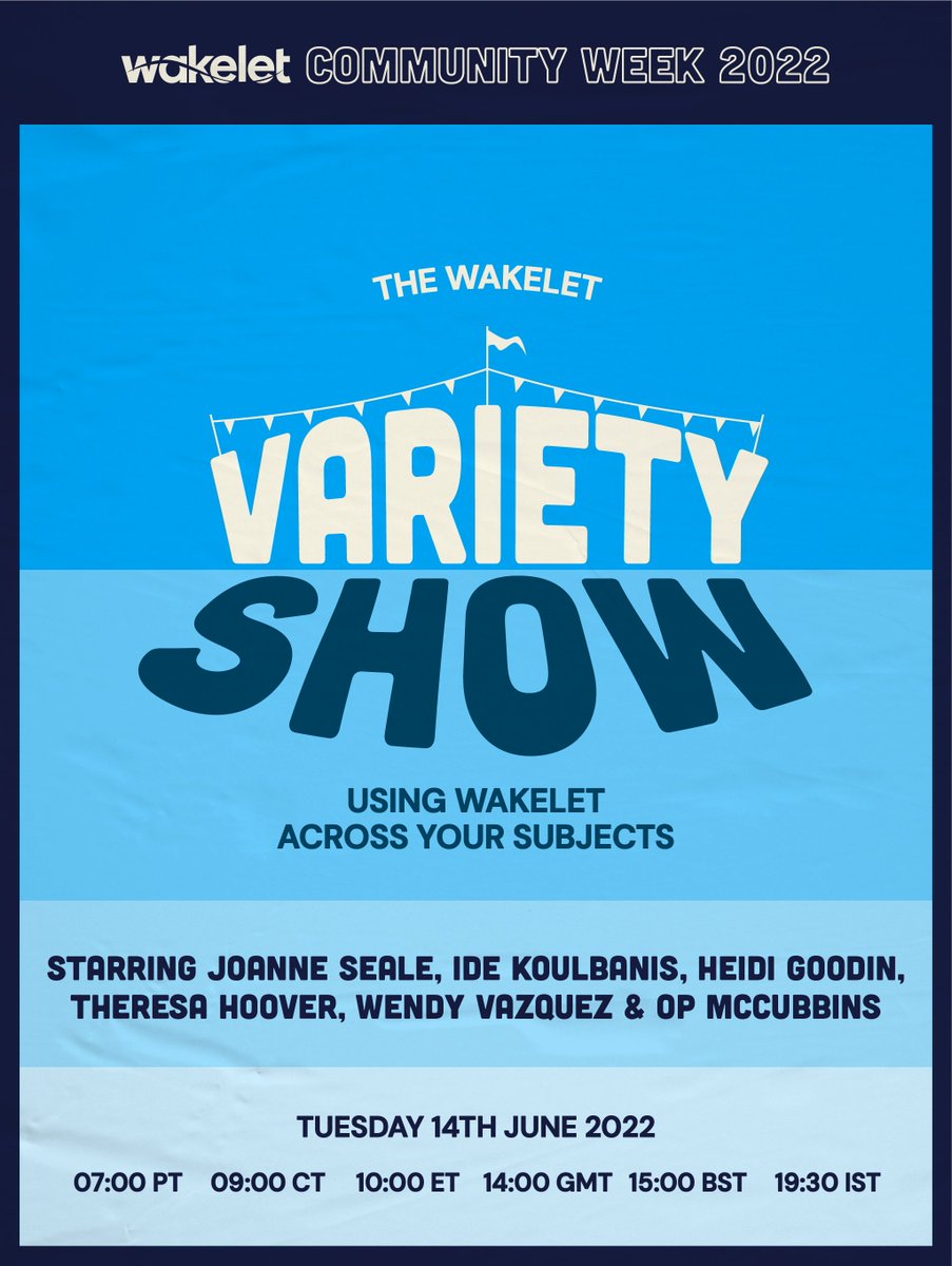 🍿 This time next week, <a href="/Amy_Wakelet/">Amy @ Wakelet</a> will be sharing the stage with <a href="/JoanneSeale27/">Joanne Seale</a>, <a href="/imkoulbanis/">Íde Motherway Koulbanis</a>, <a href="/HeidiGoodin1/">Heidi Goodin</a>, @MusicalTheresa, <a href="/TeachInspireNow/">Wendy Vazquez Ernest</a>, and <a href="/opmccubbins/">OP McCubbins</a> to show you how to use Wakelet for every subject! ✨ 

Find out more here 🔗 wke.lt/w/s/D9dN8i 🥳