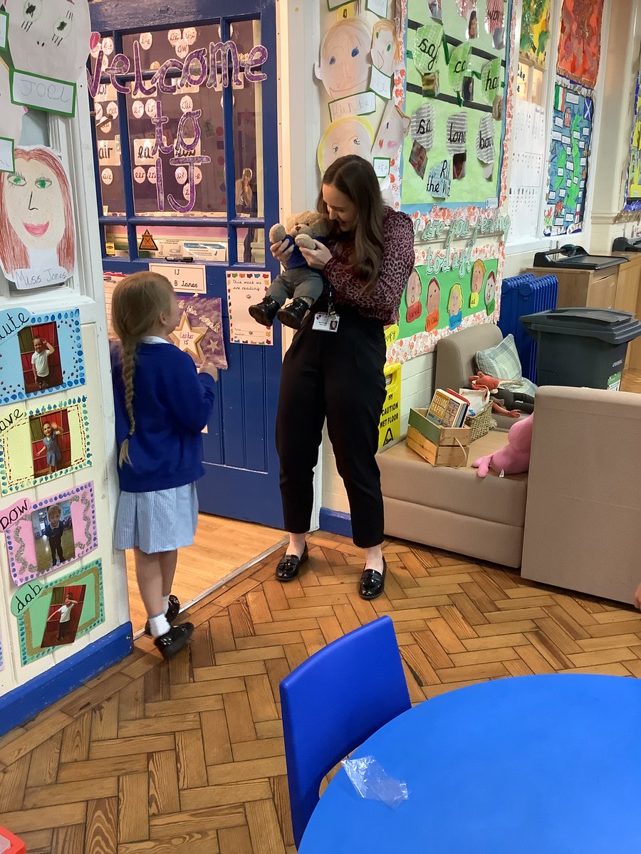 MPPS_Wirral's tweet photo. Happy Monday from 1J and Daley Bear!
1J are so excited to have Daley Bear after super attendance the week before half term.
We started off with Meet and Greet from our furry friend and we canโt wait to see what else he gets up to!
#attendance #daleybear #beineveryday https://t.co/7D1nEYXMDb
