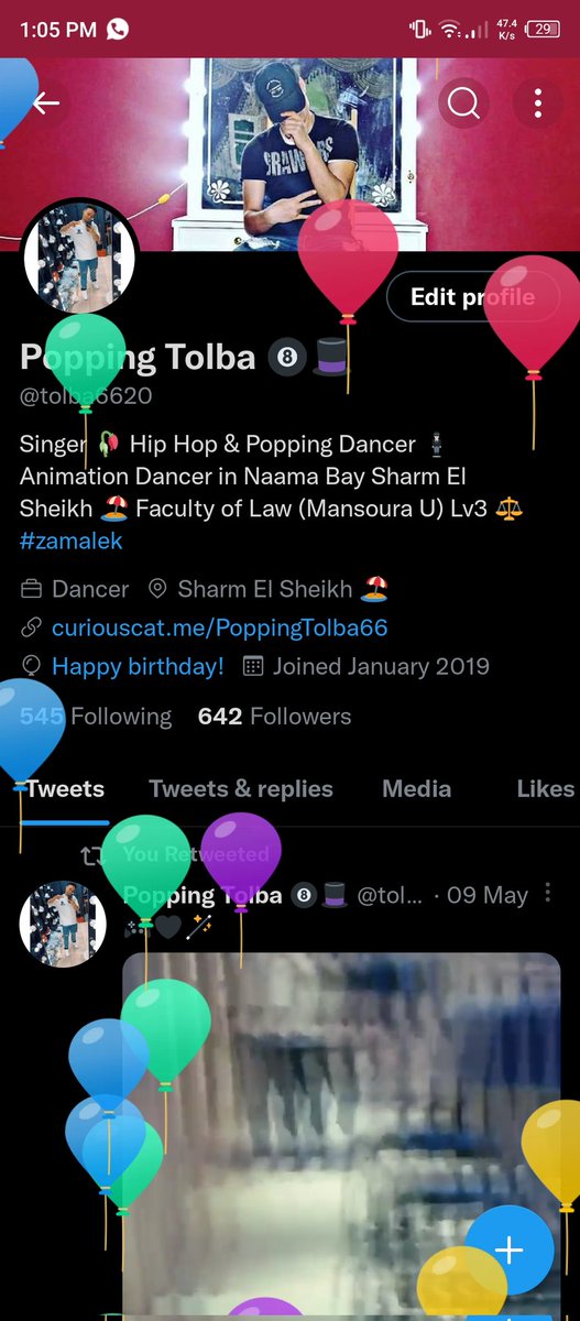 tolba6620's tweet photo. Heeey It's my Birthday 😂🚀❤️‍🔥 https://t.co/qqpgXz0eZv