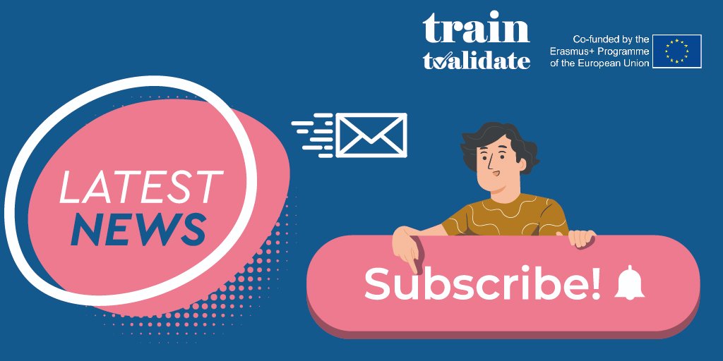 ToValidate's tweet photo. We are about to send out another newsletter with last information about the #Train2Validate #ErasmusPlus project.
More than 400 people receive this newsletter, are you going to miss it?
Subscribe!
#E2R
https://t.co/Yc525DttiE https://t.co/HiKQ2Pjp6b