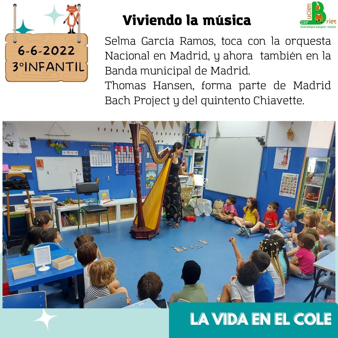 ceiplucienbriet's tweet photo. Hoy el alumnado de 3º de infantil, ha podido disfrutar de una fantástica actividad musical, un papá y una mamá del centro han venido a interpretar varias piezas musicales. Un auténtico placer compartir estos momentos con el alumnado. ¡¡Muchas gracias!!
https://t.co/lQ8oHuoLYp https://t.co/TGI1WUn8vC