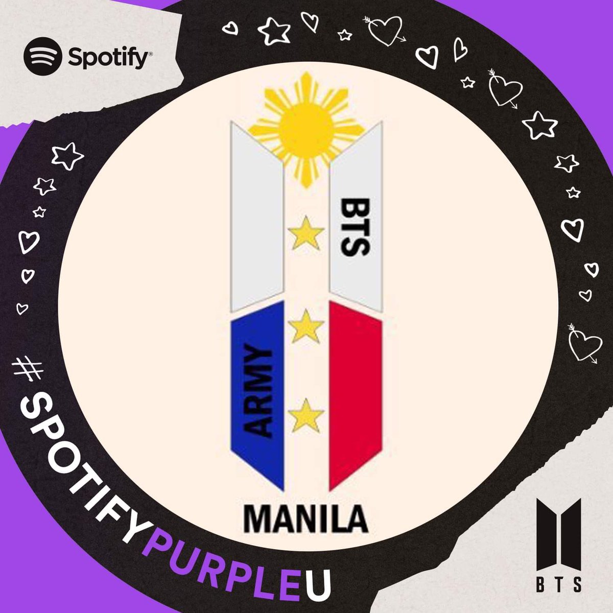 BTSMANILA_'s tweet photo. BTS is coming back soon with a new album! Stream This is BTS playlist on repeat with @Spotify_PH! ✨

As PROOF, let's show to the world that we are one as ARMY by changing our icon with Spotify's Purple U Frame! 💜

#MyBTSProof #MyBTSStory #WorkingWithSpotify #SpotifyPurpleU https://t.co/NNOPYHtLdV