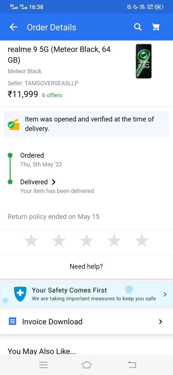 nareshjisahu's tweet photo. @Flipkart @flipkartsupport 
Dear sir after 1 month gone offer not added in my account. Kindly help me.

I have purchased Realme 9 5G and a offer with mobile order. Google mini at 1499 but offer not added in my account. Kindly help me and add my offer. 1 month already gone https://t.co/C4YCfkOJFh