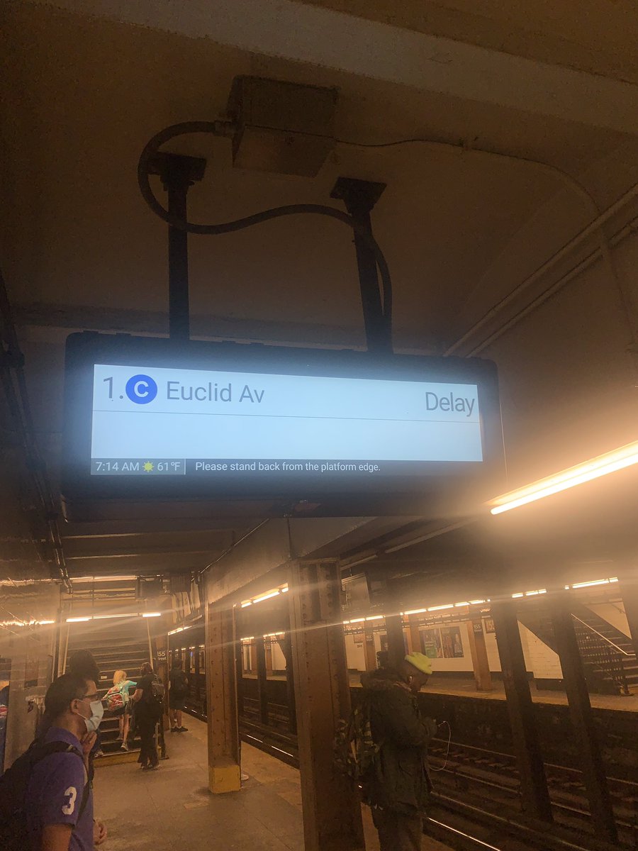 MelNYC72's tweet photo. New Yorkers be like @MTA … there’s always something… #delay #subway #commuter off to work .. #subwayjackedup https://t.co/tBrIE9576w