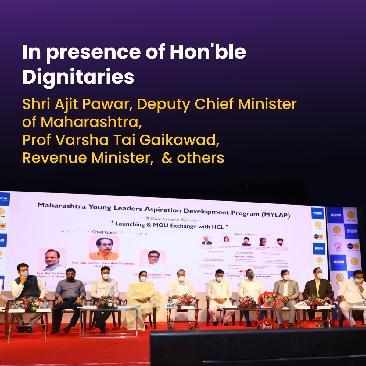 EnPowerBschool's tweet photo. Announcing the launch of Swajivi Maharashtra as ENpower signs MoU with The Government of Maharashtra in presence of Hon'ble dignitaries like @AjitPawarSpeaks &amp; @VarshaEGaikwad

Grades 6-9 | 488 schools | 35 districts

@SushilMungekar https://t.co/RAFYgiIYWO