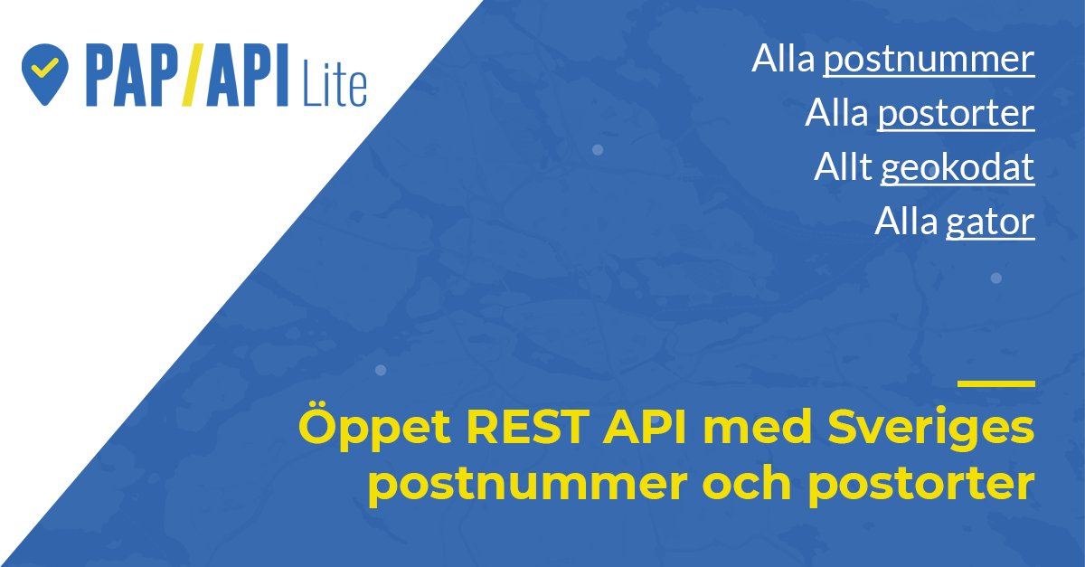 papilite_se's tweet photo. PAP/API Lite är för dig som... är du e-handlare eller har nationellt säljteam. Kontrollera svenska gator, postnummer och postorter med denna oberoende och öppna API-tjänst. Uppgifter även för Norden. #postnummer #postorter #gator #api #ehandel #säljteam https://t.co/YoYJDOL98w