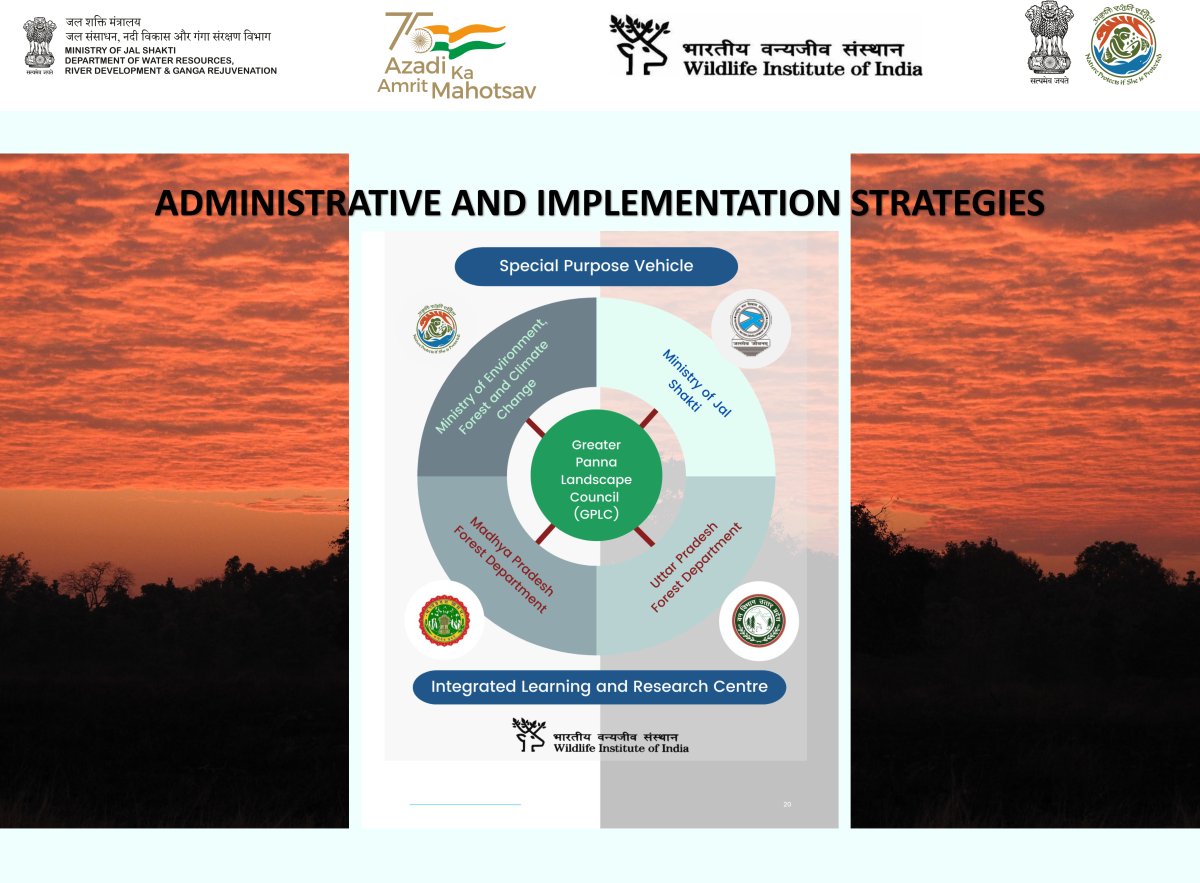 DoWRRDGR_MoJS's tweet photo. The Greater Panna Landscape Council has prepared administrative & implementation strategies. The intervention will benefit natural habitat, environment protection, and management for the biodiversity components. #ILMP #GPLC @wii_india @moefcc https://t.co/NH37IQ8yF9