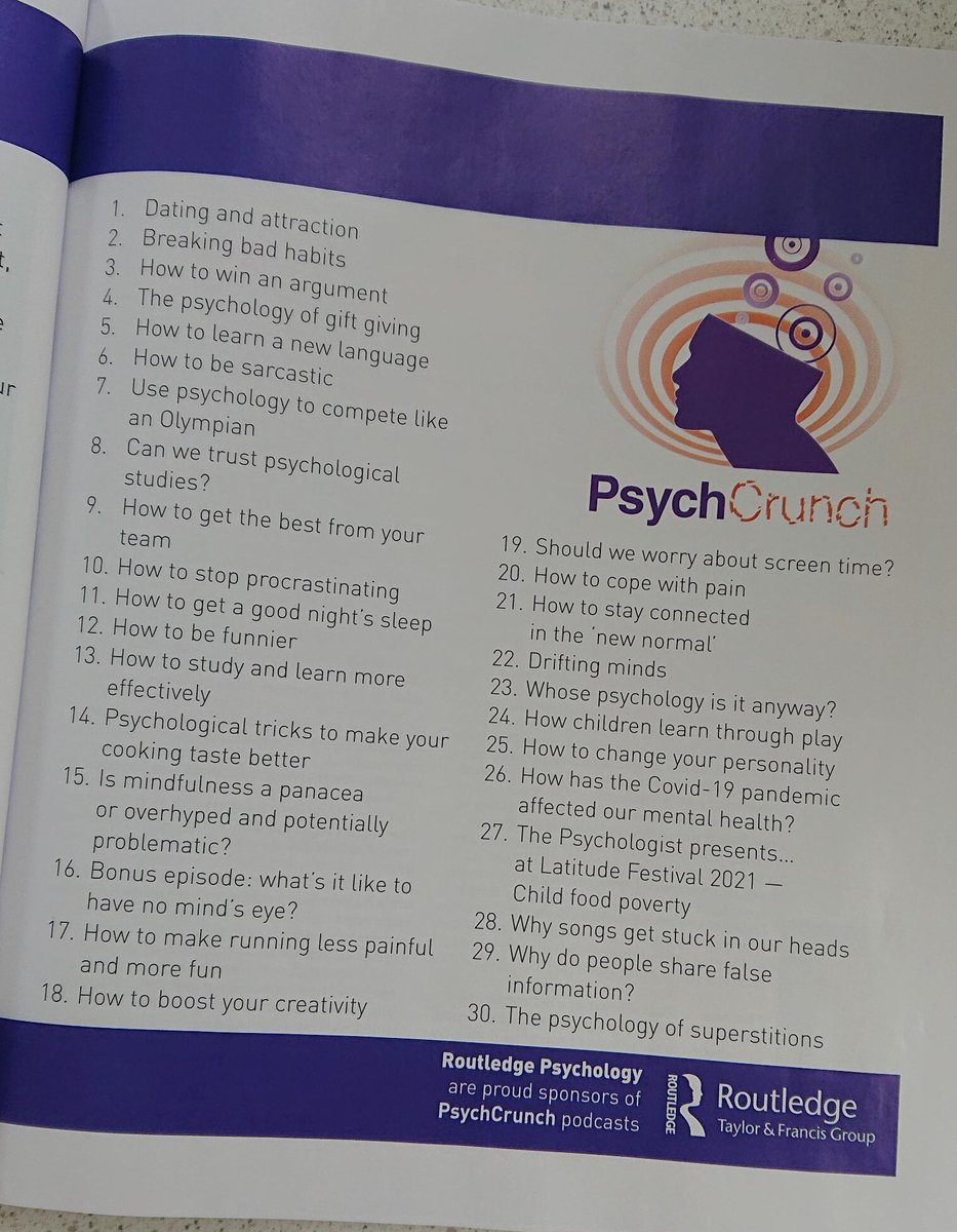 alisondiaper's tweet photo. I could really do with listening to a few of these podcasts. What a list. From @ResearchDigest https://t.co/z7dQwQJdZS #PsychCrunch. https://t.co/jlQUDbi8hI