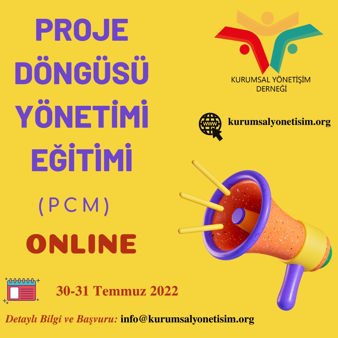 YonetisimDernek's tweet image. 📢  Proje Döngüsü Yönetimi Eğitimi (PCM) 🎯

Detaylı Bilgi: info@kurumsalyonetisim.org ✔

#PCM #ProjectCycle #Eğitim  #Teknoloji #Agile #Çevik #Hibrit #Hybrid #DevOps #DevSecOps #ProjectManagement #PMO #pmoxperience #PPM #ProjeYönetimi #Proje