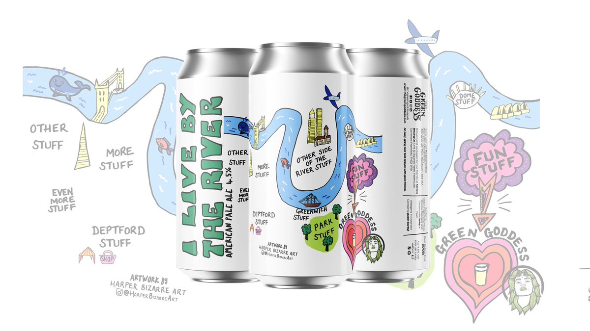 GreenGoddessPub's tweet photo. We didn’t have enough cans for people to buy on Saturday but we’ll have some more at our stall @RAFarmersMkt this Saturday 10-3pm. Sadly* @Harper_Bizarre will be at @PlumMakeMerry on Saturday but you could come to us then go to PMM to get the artist’s autograph! 

*happy PMM! https://t.co/Ze0lCAONa4