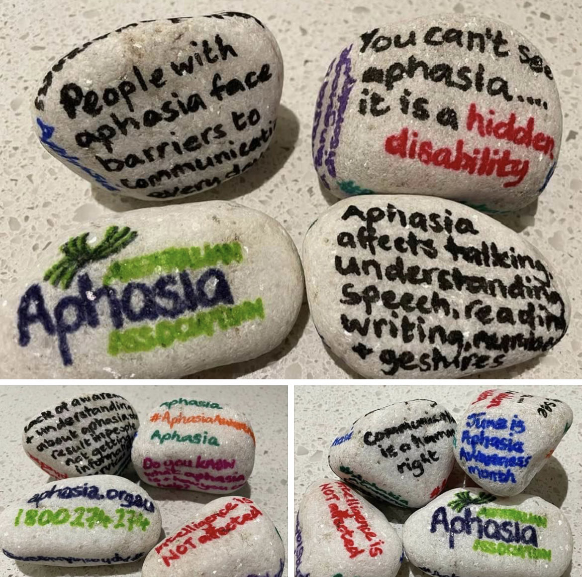 Need to hide some stones in Melbourne, Australia for #AphasiaAwareness month and  #RockingAphasia!