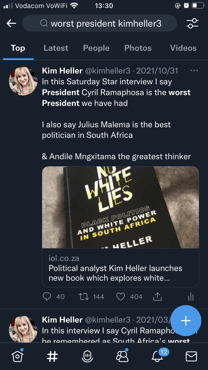kimheller3's tweet photo. I said it 2 years ago - Cyril Ramaphosa is the worst President since democracy 

#CyrilRamaphosamustgo #NationalShutdown https://t.co/FQHKdJ6Epz