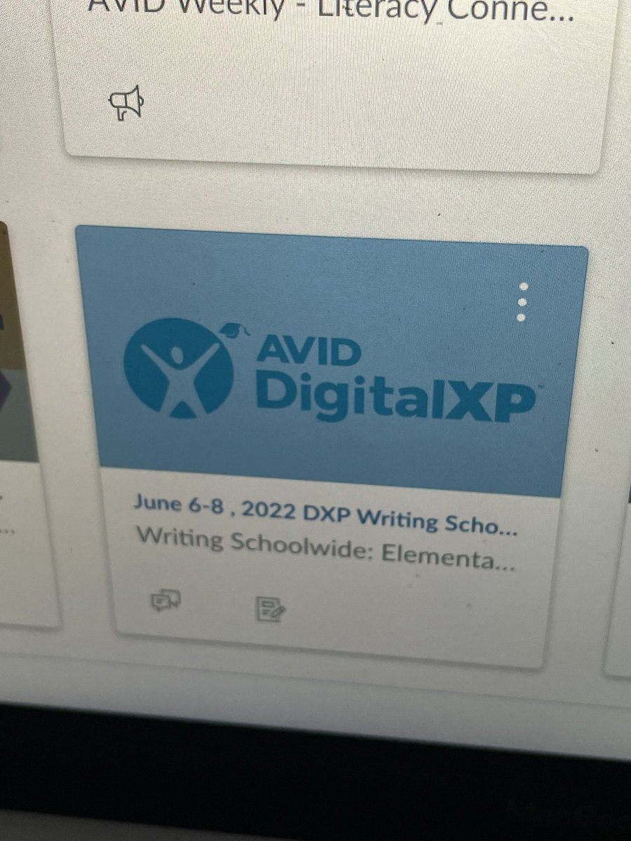 Excited to participate in AVID Writing Training in order to continue creating opportunities for students and supporting teachers!   #AVID4Possibilities