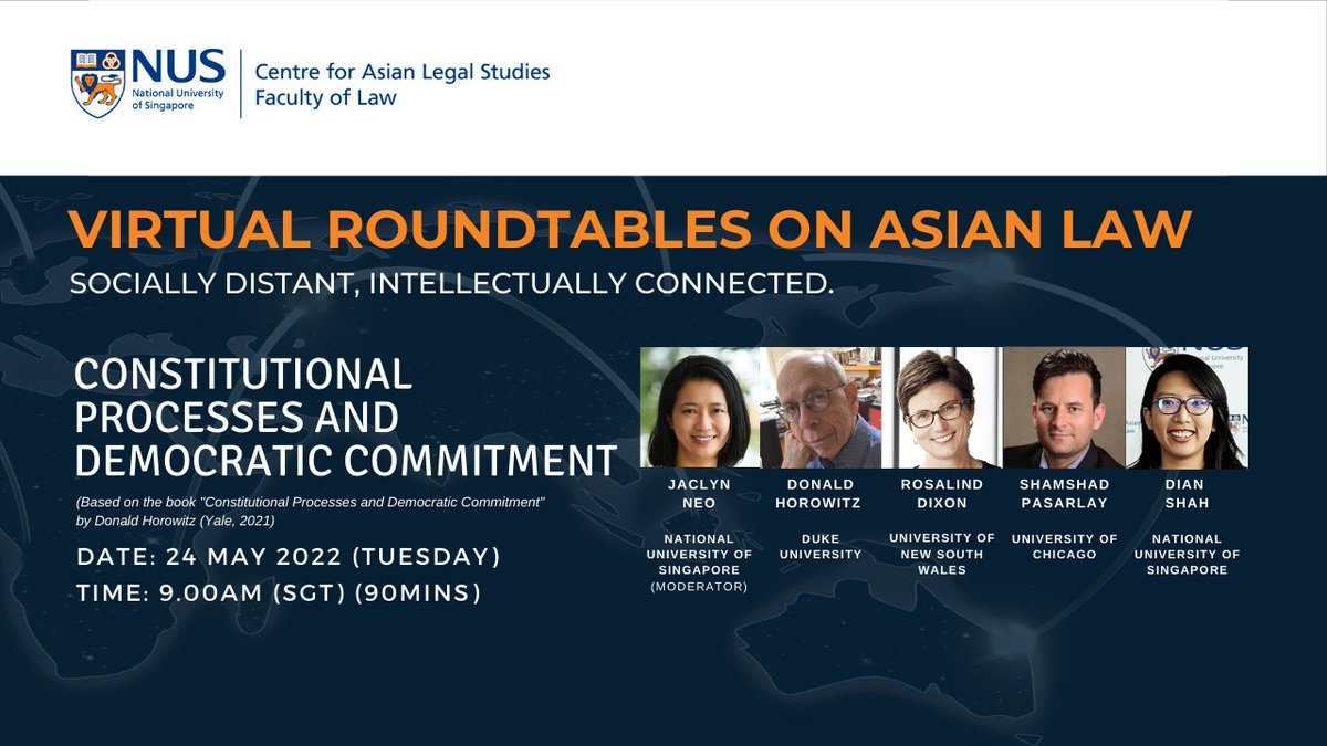 CALS_NUS's tweet image. Missed out on the most recent Virtual Roundtables on “Abusive Constitutional Borrowing” and “Constitutional Processes and Democratic Commitment”? Catch up on the recordings &amp;amp; other Roundtables on the CALS Youtube Channel here! bit.ly/CALSVR 

#VirtualRoundtables #Asian
