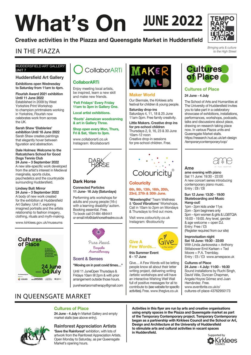 Temporary Contemporary (@tempcontemp) on Twitter photo If you're in or around #Huddersfield over the next few weeks, pop along to <a href="/PiazzaHud/">Piazza Centre HD</a> and see what the artists and arts organisations are getting up to at <a href="/TempContemp/">Temporary Contemporary</a>. shar.es/af3777 If you're in or around #Huddersfield over the next few weeks, pop along to <a href="/PiazzaHud/">Piazza Centre HD</a> and see what the artists and arts organisations are getting up to at <a href="/TempContemp/">Temporary Contemporary</a>. shar.es/af3777